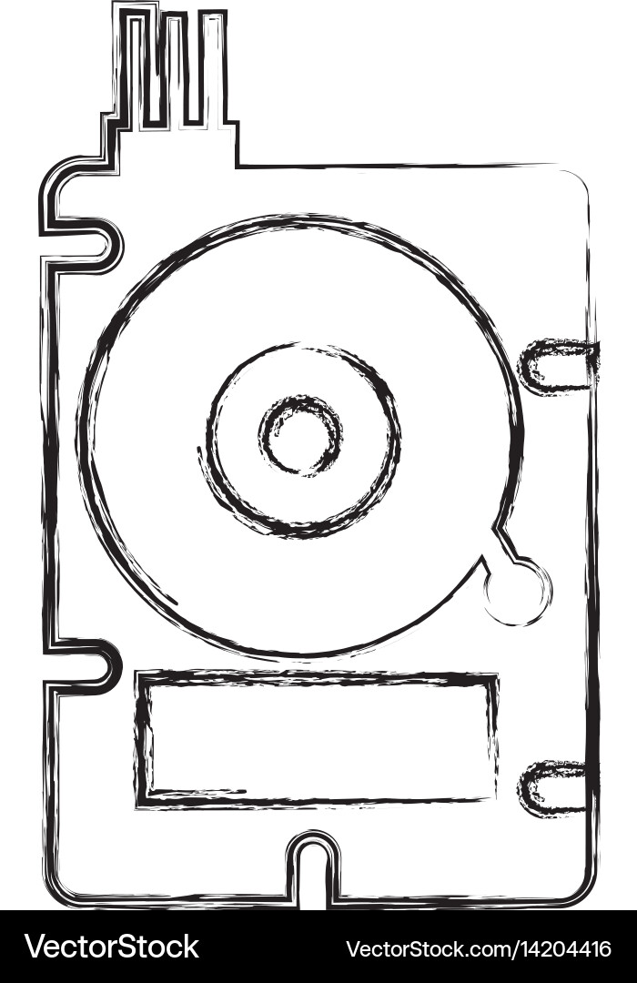 Data disk storage icon vector image