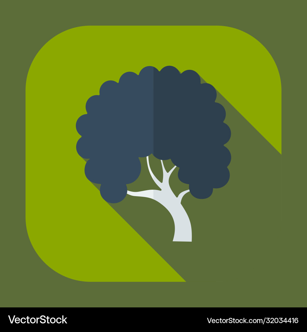 Flat modern design with shadow icons tree Flat modern design with shadow icons tree Vector Image