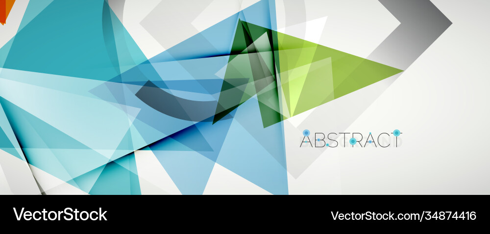 Geometric abstract background color triangle Geometric abstract background color triangle vector image