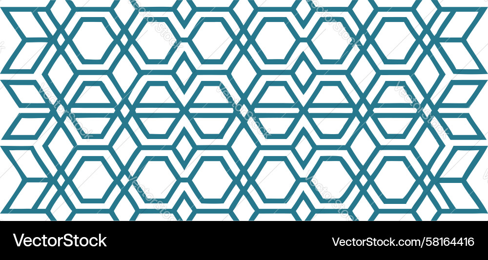 Geometric Puzzle Tile Pattern Vector Image