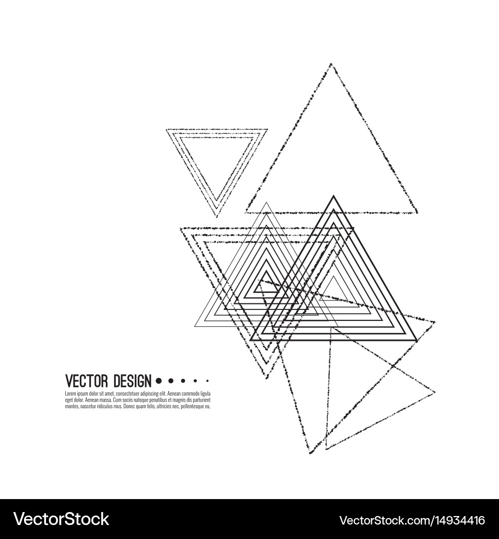 Geometric Triangle Pattern Vector Image