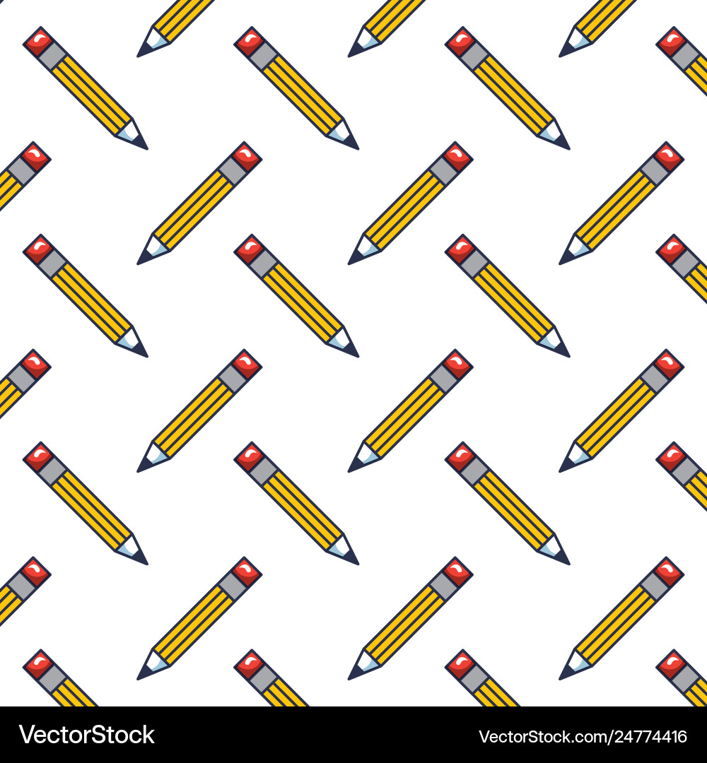 Pencil write pattern background vector image