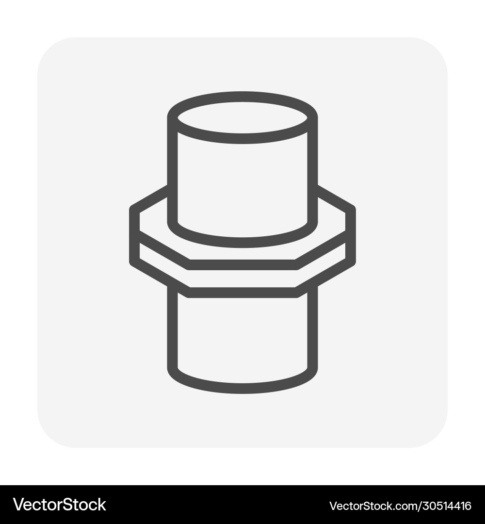 Pipe fitting part Pipe fitting part vector image
