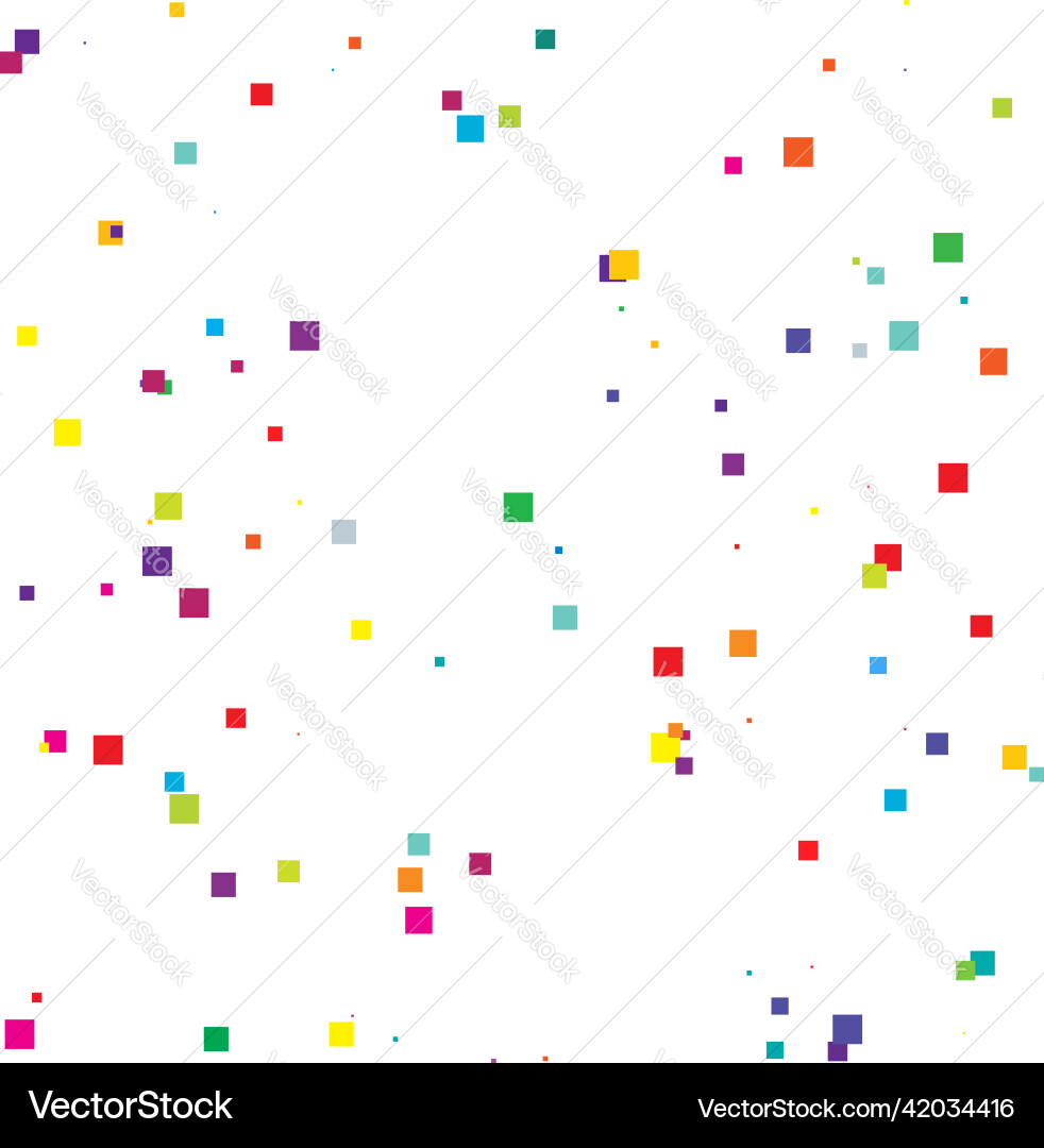 Random scattered squares pattern texture element Random scattered squares pattern texture element vector image