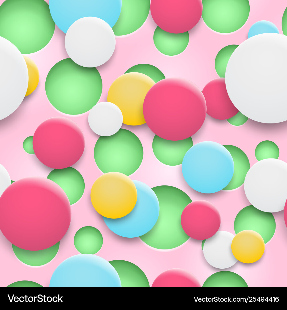 Seamless pattern holes and circles with shadows Seamless pattern holes and circles with shadows vector image