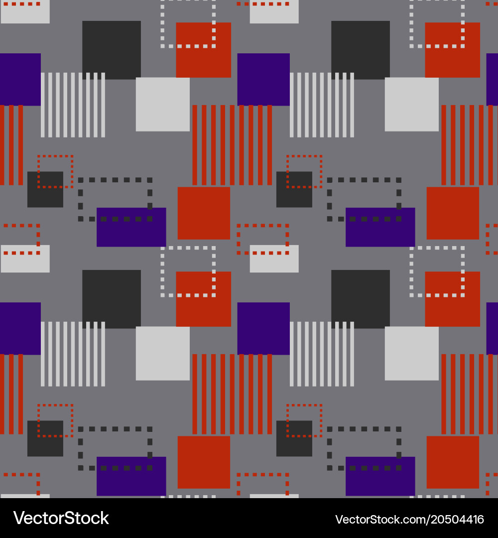 Structure collapse seamless pattern vector image