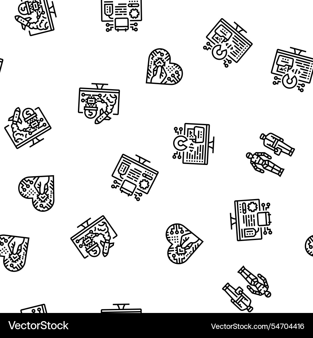 Tech enthusiast geek nerd man seamless pattern Tech enthusiast geek nerd man seamless pattern vector image