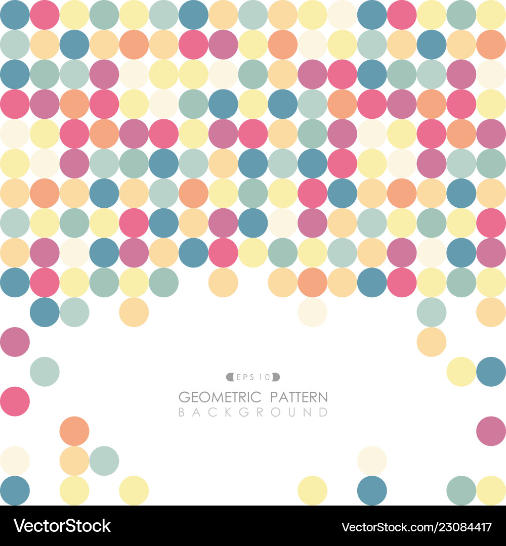 Abstract colorful round cube pattern background Abstract colorful round cube pattern background vector image