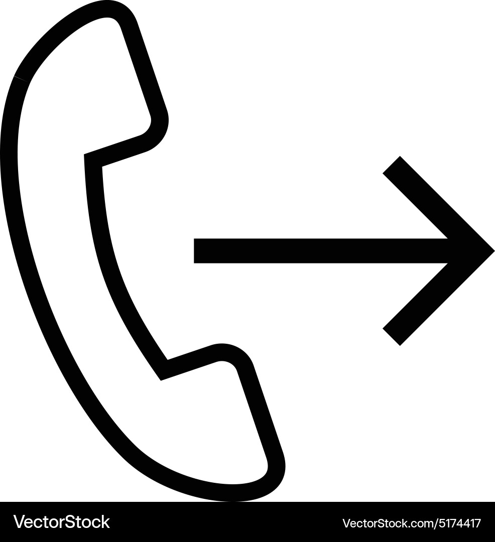 Call forwarding Vector Image