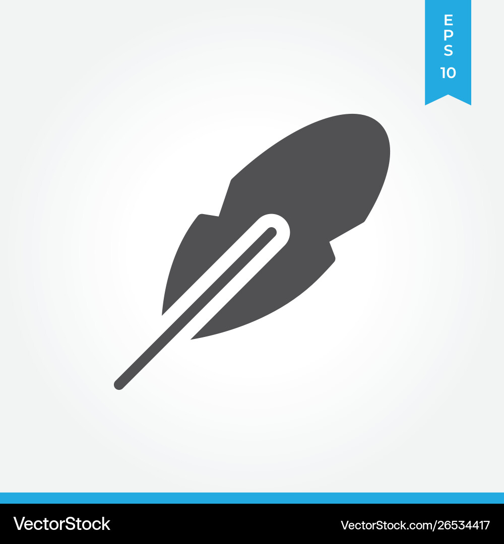 Feather icon simple sign for web site and mobile Feather icon simple sign for web site and mobile Vector Image