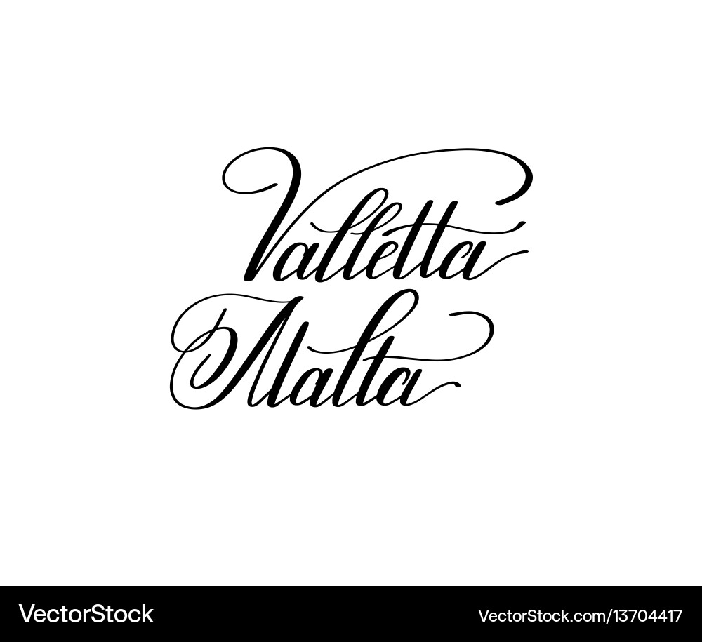 Hand lettering the name of european capital Hand lettering the name of european capital vector image