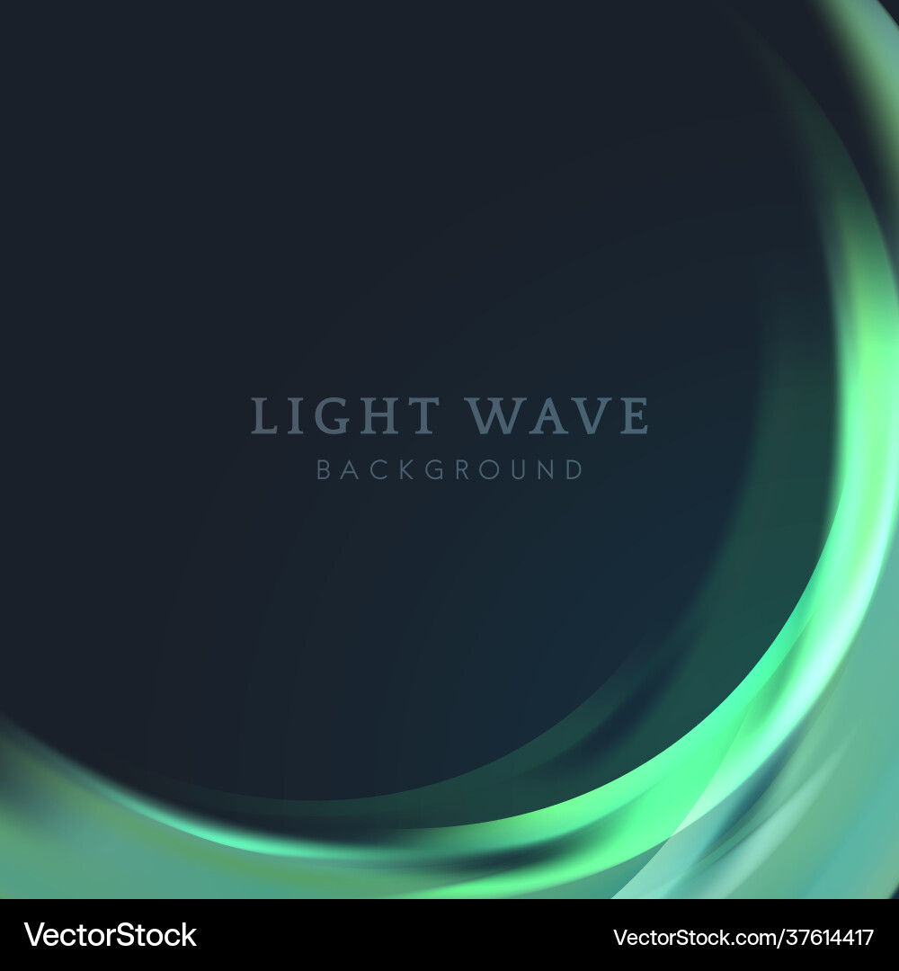 Light wave border background vector image