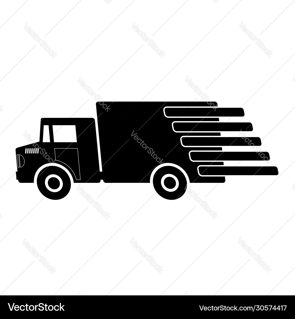 LKW-Liefersymbol isoliert auf weißem Hintergrund LKW-Liefersymbol isoliert auf weißem Hintergrund vektorbild
