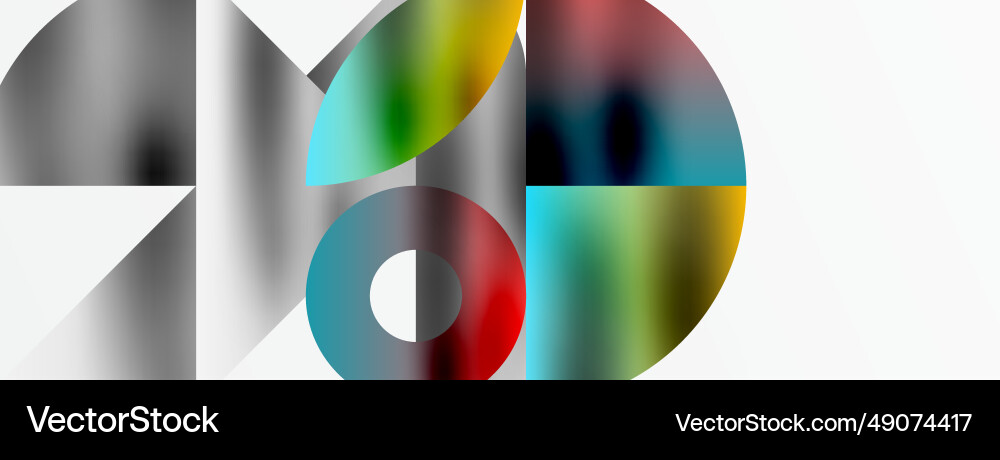 Mosaic pattern composition featuring harmonious Vector Image