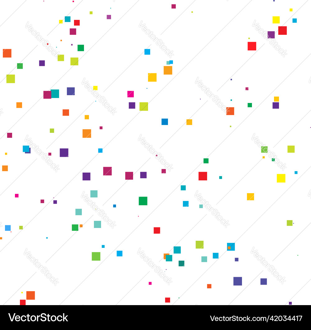 Random scattered squares pattern texture element vector image