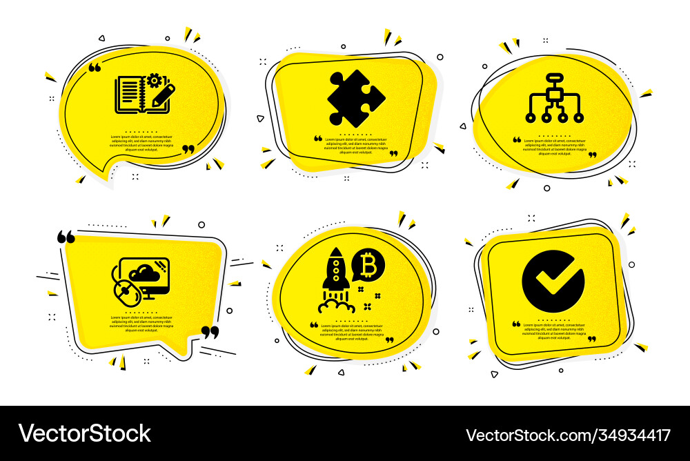 Strategy cloud computing and restructuring icons Strategy cloud computing and restructuring icons vector image