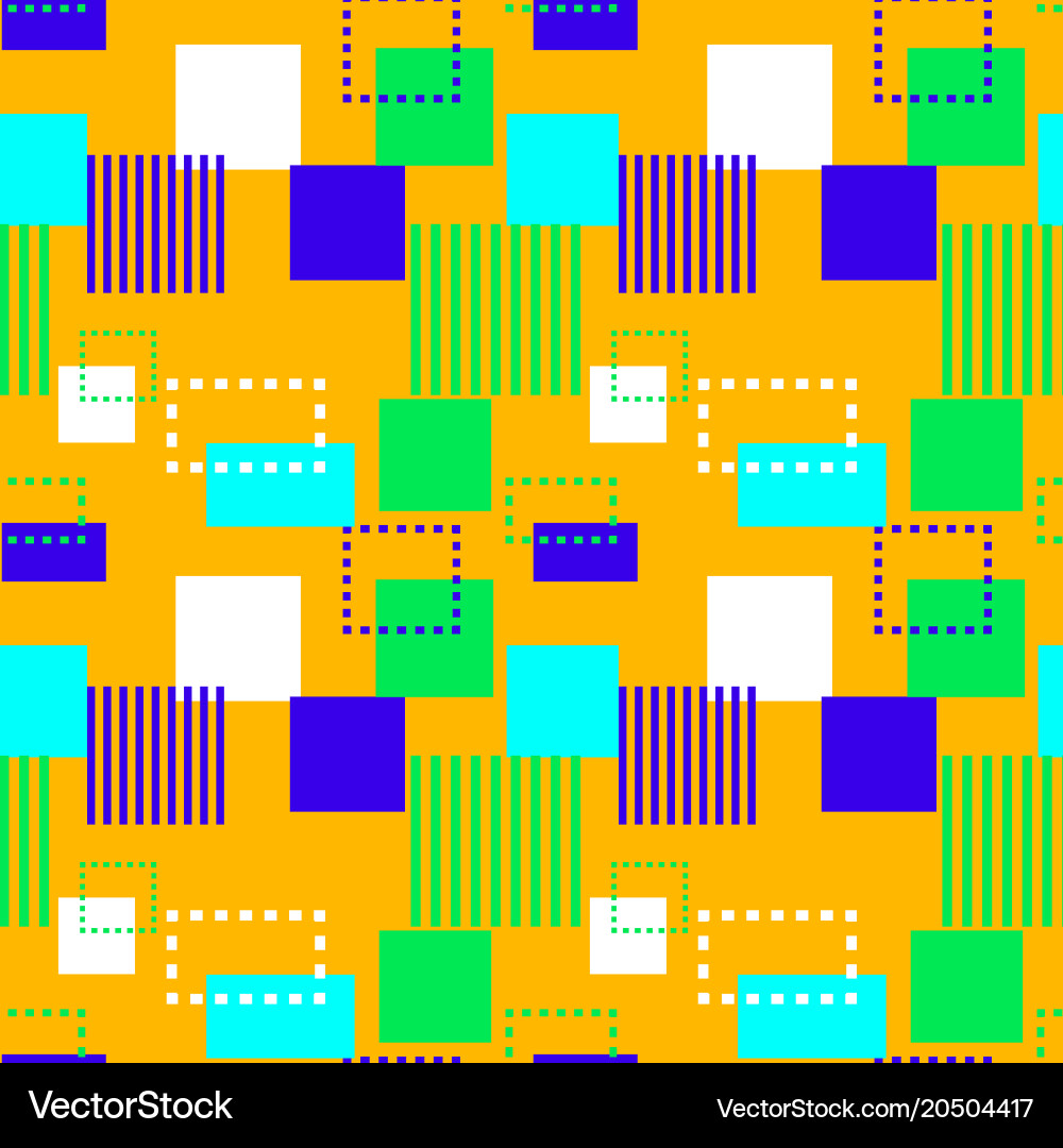 Structure collapse seamless pattern vector image