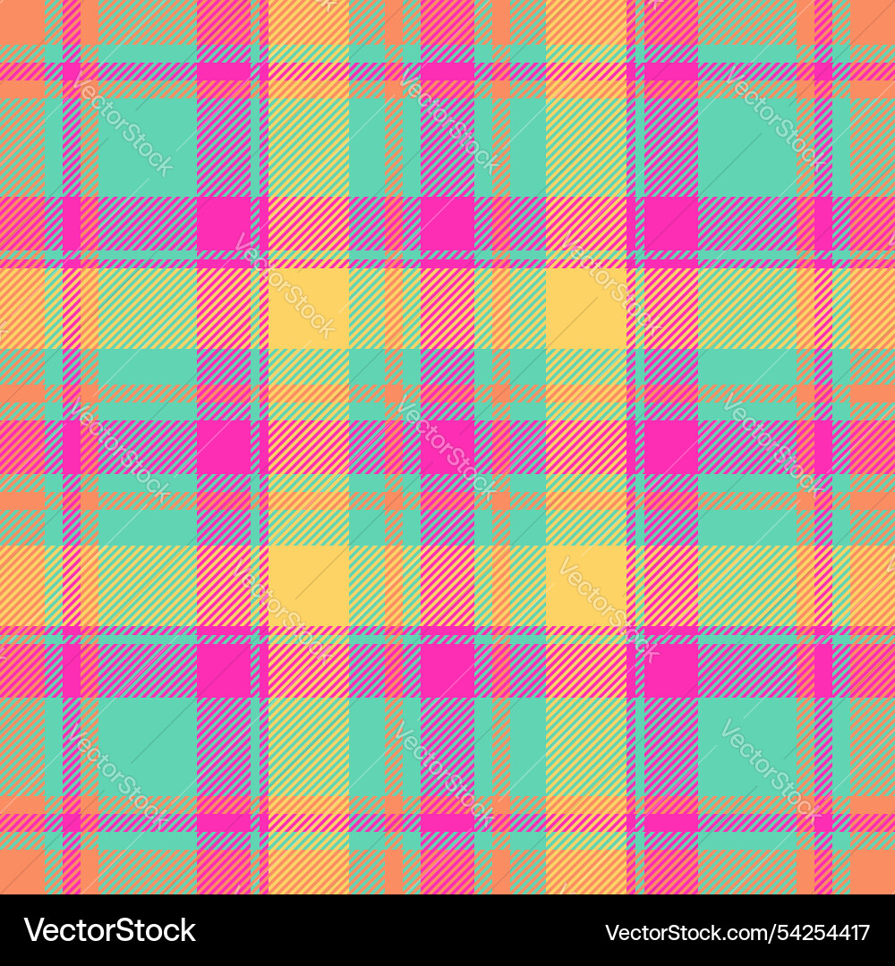 Tracery textile plaid seamless cross check fabric Vector Image