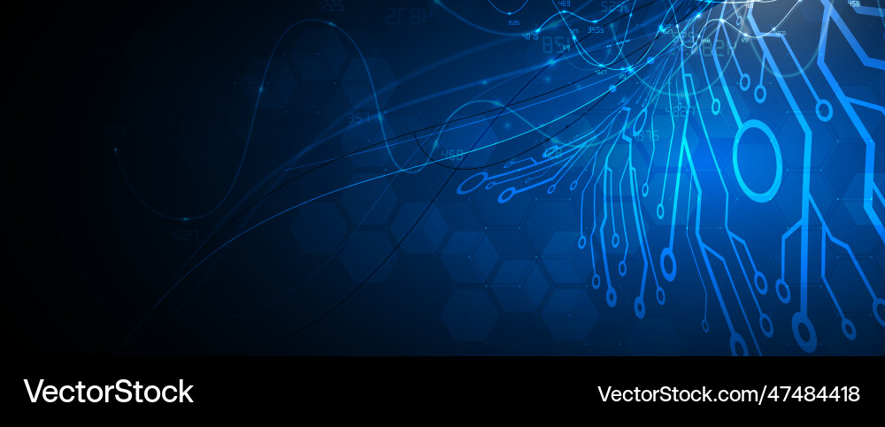 Abstract artificial intelligence cloud computing Abstract artificial intelligence cloud computing vector image