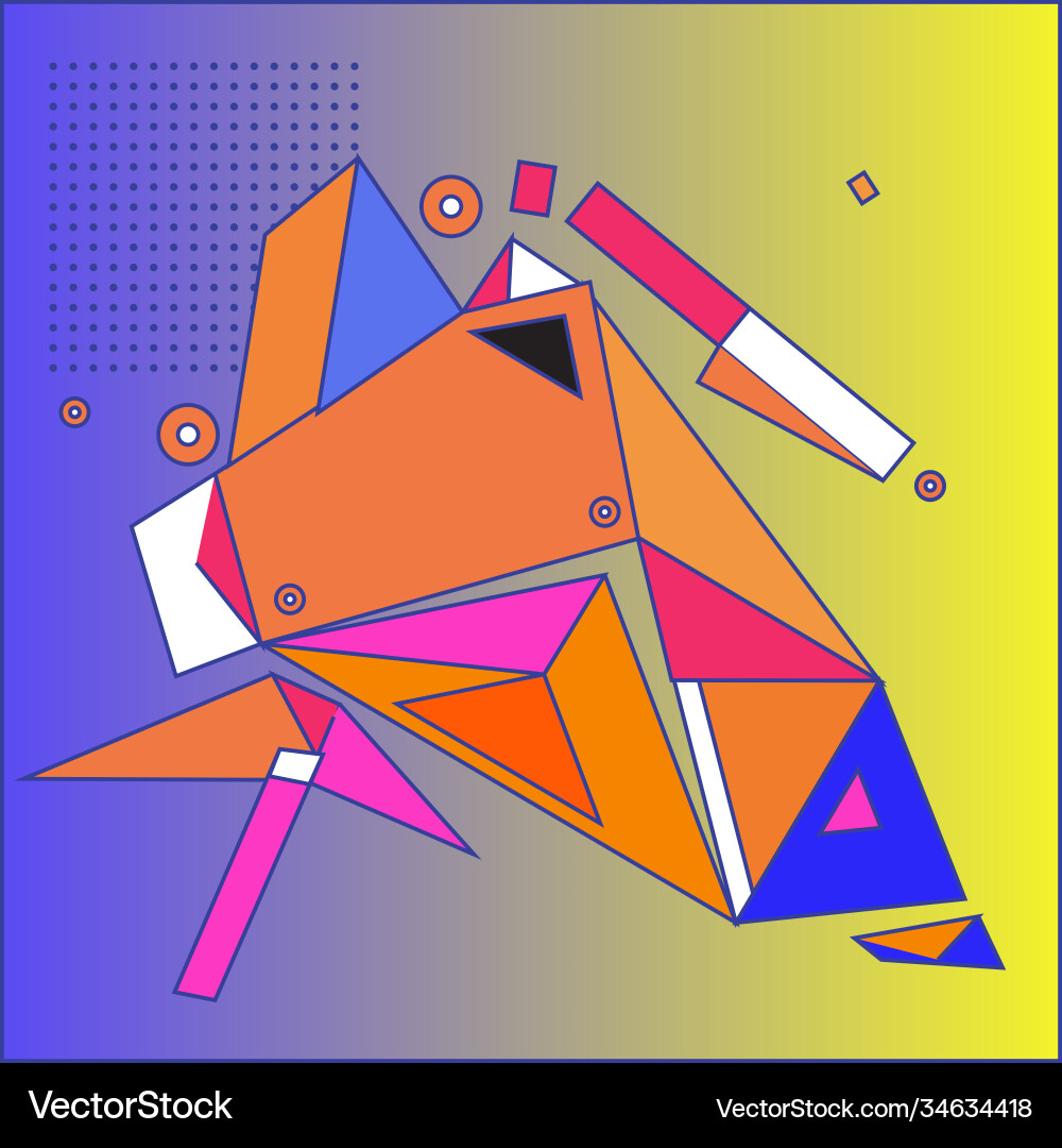 Abstract modern triangles background pattern Vector Image
