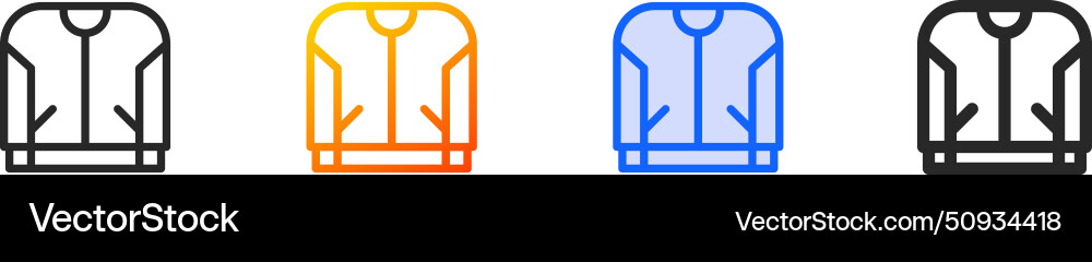Baseball iconthin linear gradient blue stroke Vector Image