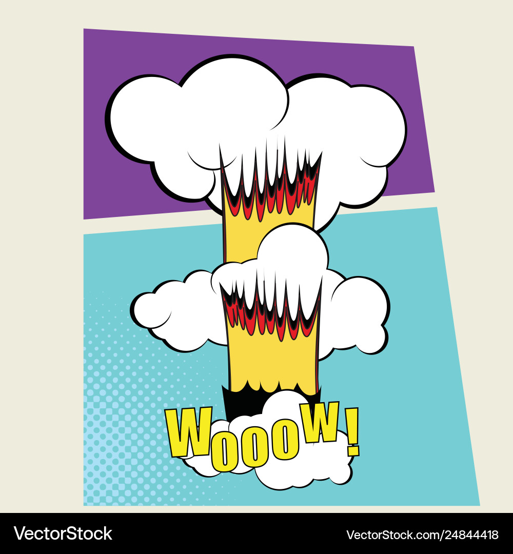 Comic book page design template color Vector Image