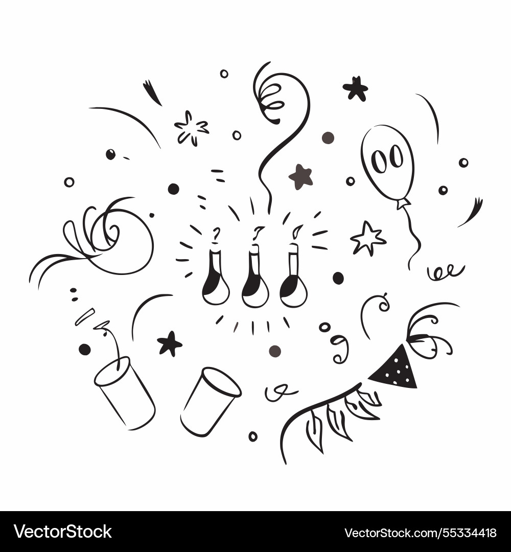 New year seamless pattern with sparkling Vector Image