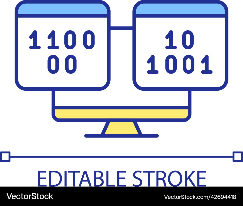 Programming rgb color icon Programming rgb color icon vector image