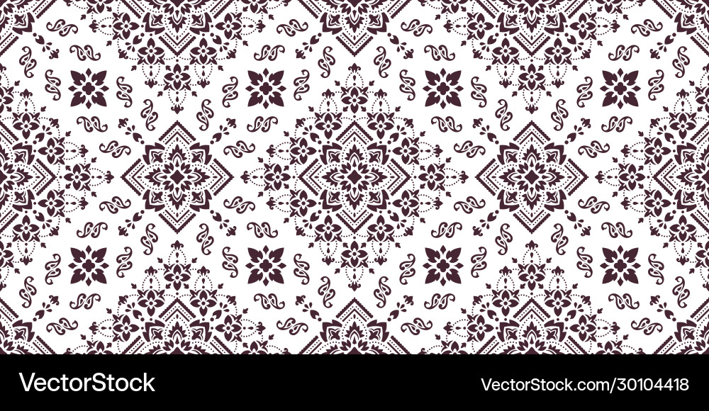 Rectangular seamless bandana print design Rectangular seamless bandana print design vector image
