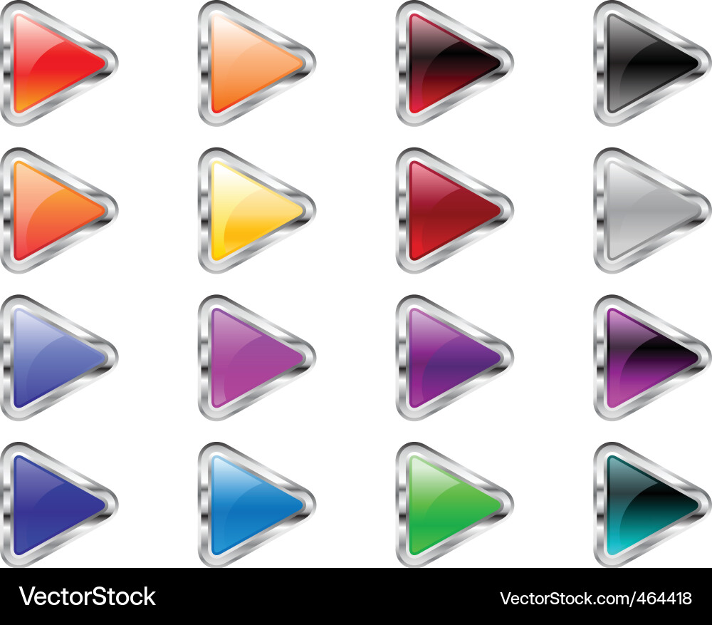 Shiny Triangle Arrows vector image