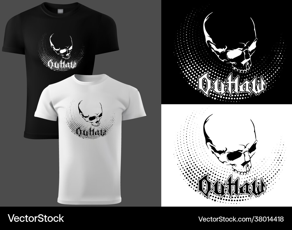 Skull T-Shirt Graphic vector image