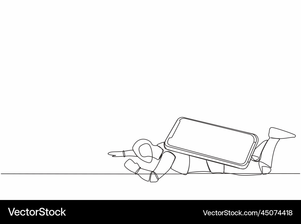 Stressed Robot Burdened by Tech vector image