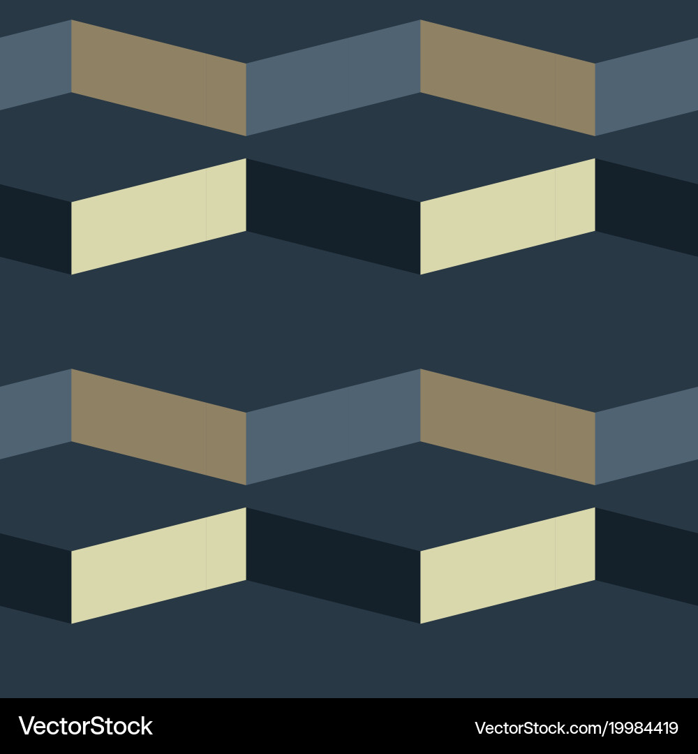 Abstract shade block horizontal seamless pattern vector image