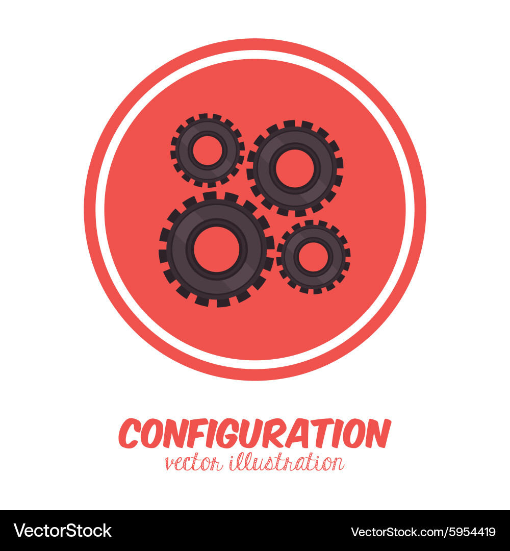 Configuration design Vector Image
