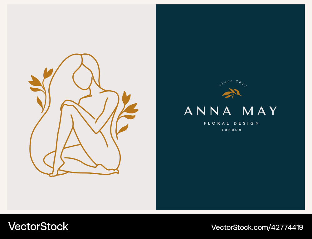 Linear minimal style logos set template Linear minimal style logos set template vector image