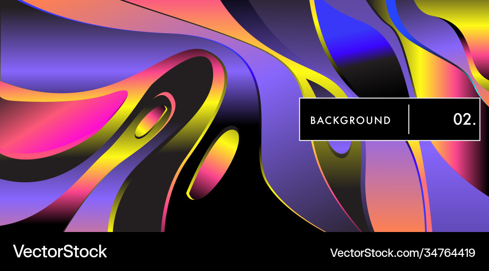 Liquid color background design fluid gradient Liquid color background design fluid gradient vector image