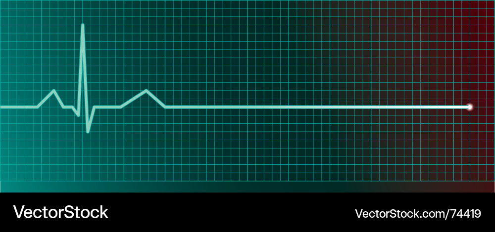 Pulse Rate Display Vector Image
