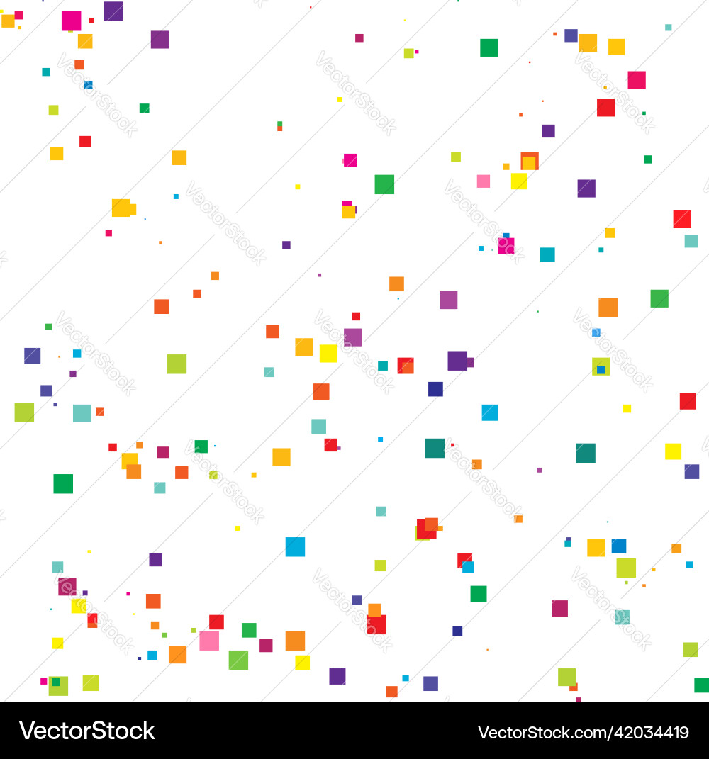 Random scattered squares pattern texture element Random scattered squares pattern texture element vector image