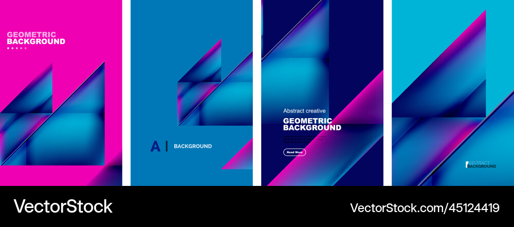 Set of abstract backgrounds - overlapping Vector Image