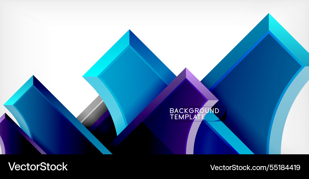 Square arrow shapes with round elements Vector Image