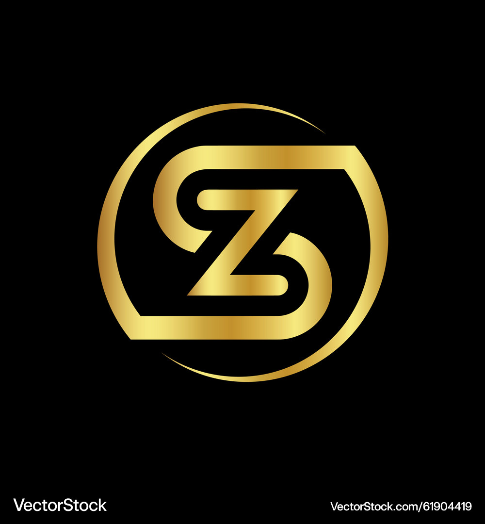 SZ Monogram Logo - Letter Combination – Royalty-Free Vector