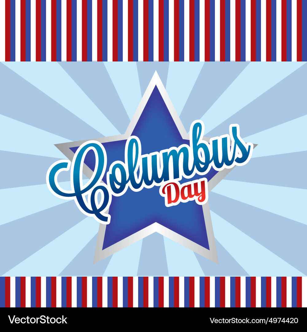 Abstract columbus day background with some special vector image