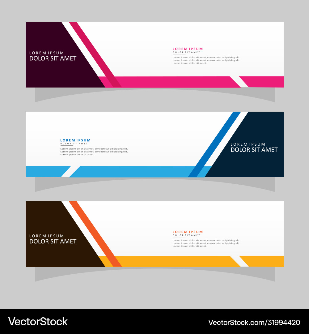Abstract design banner web template Vector Image