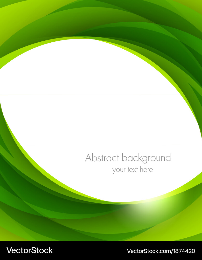 Abstract green background vector image