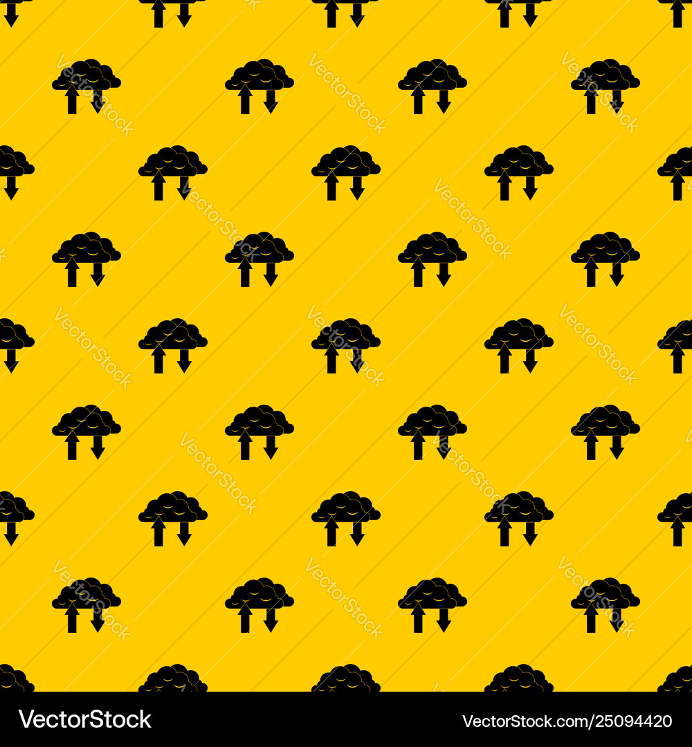Clouds with arrows pattern vector image