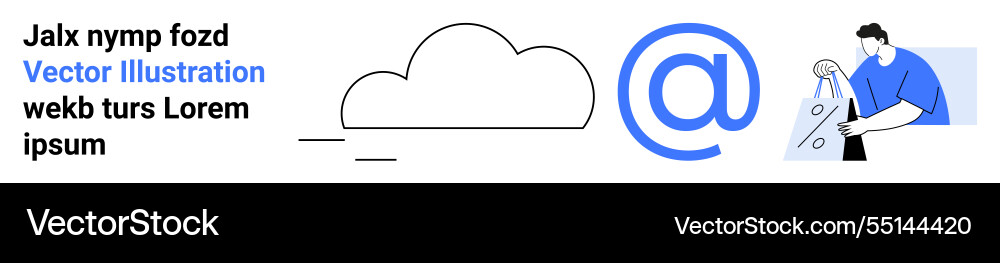Digital communication and cloud computing Digital communication and cloud computing vector image