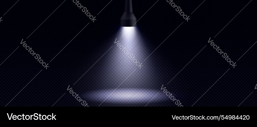 Flashlight beam creating searchlight effect Flashlight beam creating searchlight effect vector image