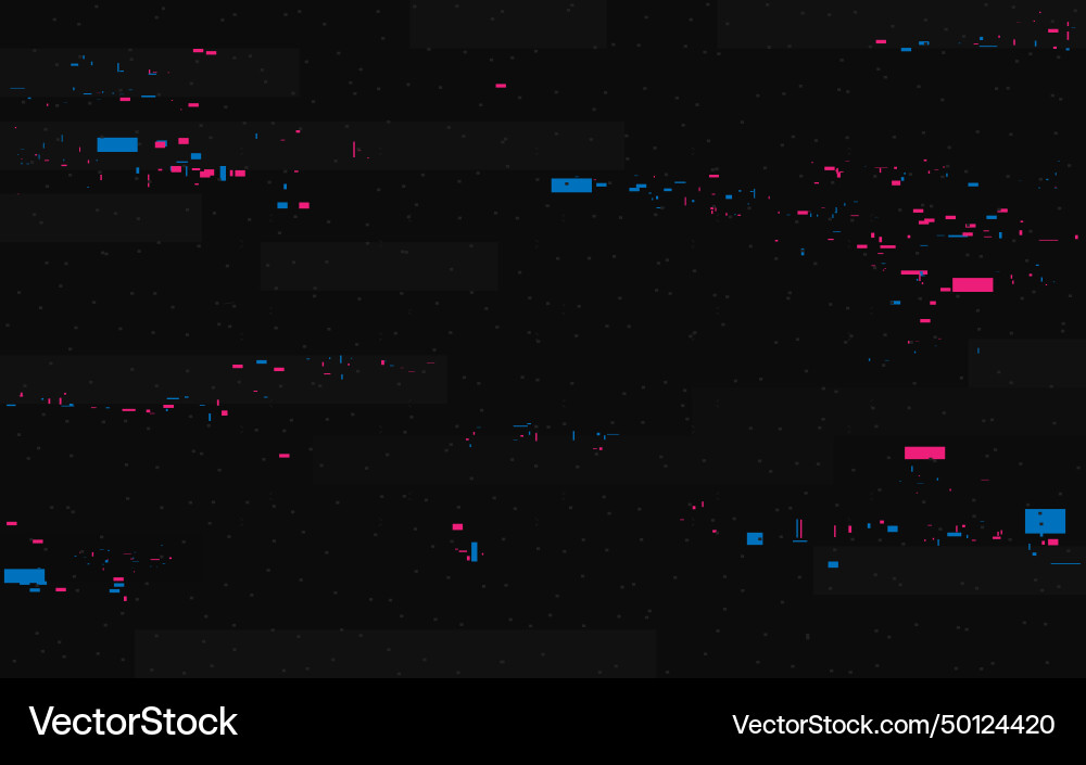 Glitch color noise distorted pixels and lines Glitch color noise distorted pixels and lines vector image