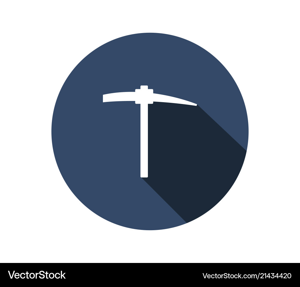 Mining Pickaxe Icon vector image