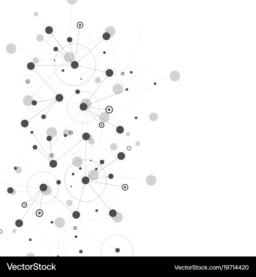 Network and connection design background Vector Image